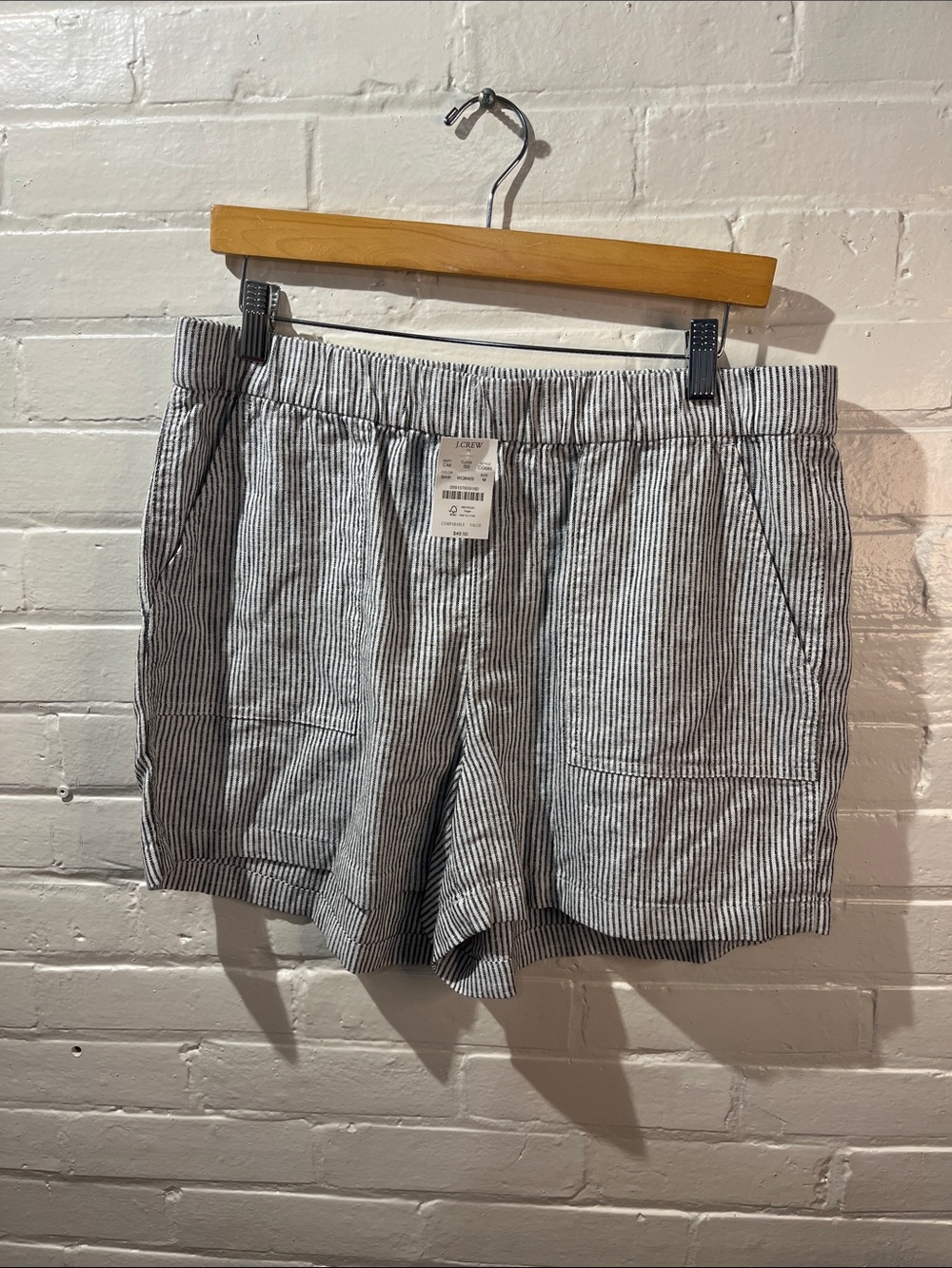 J. Crew Seersucker Pull-On Shorts NWT